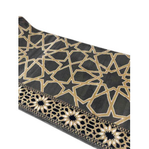 سجاد صلاة الروضة تركي رصاصي مقاس 125*1000 سم