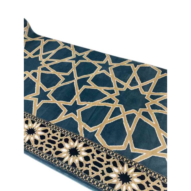 سجاد صلاة الروضة تركي سماوي مقاس 125*500 سم