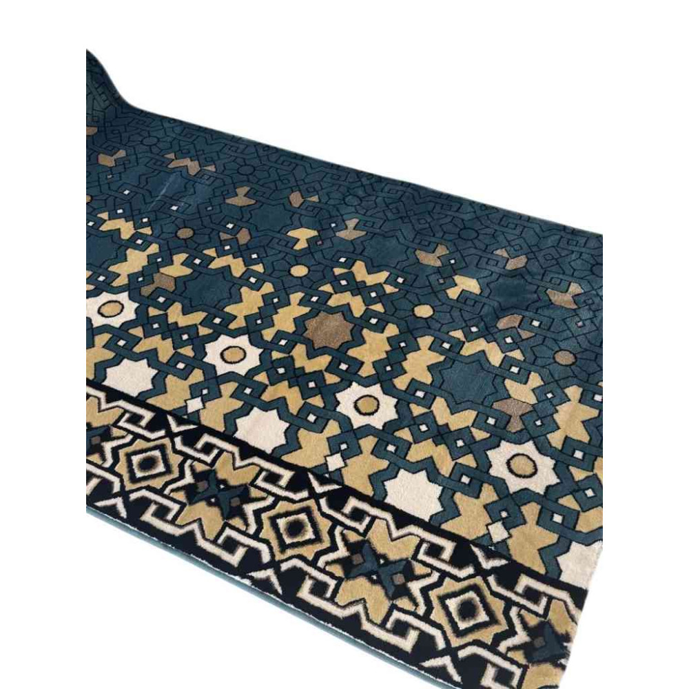 سجاد صلاة المنارة تركي سماوي مقاس 125*1000 سم سجاد صلاة المنارة تركي سماوي مقاس 125*1000 سم