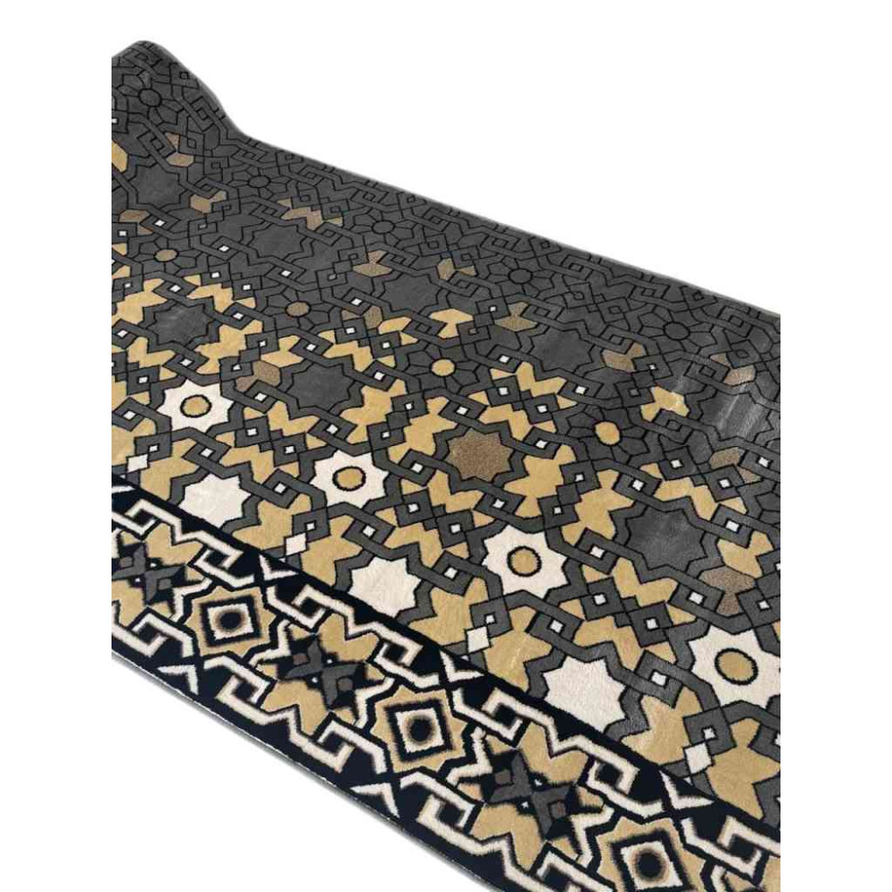 سجاد صلاة المنارة تركي رصاصي مقاس 125*1000 سم