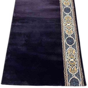 سجاد صلاة مناسك تركي F301A كحلي مقاس 125*1000 سم سجاد صلاة مناسك تركي F301A كحلي مقاس 125*1000 سم