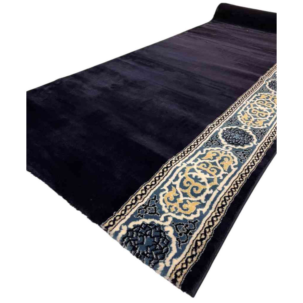 سجاد صلاة مناسك تركي F301A كحلي مقاس 125*1000 سم سجاد صلاة مناسك تركي F301A كحلي مقاس 125*1000 سم