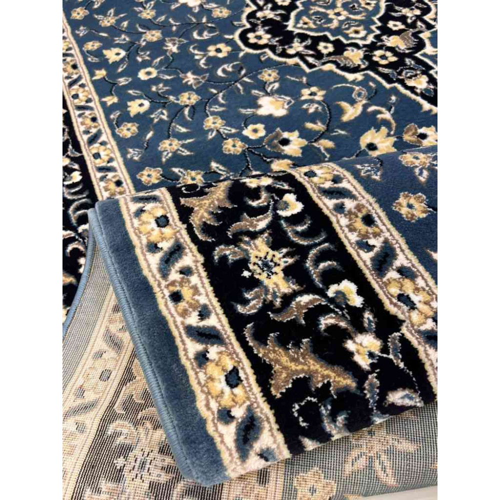 سجاد صلاة محراب تركي 4869C سماوي مقاس 125*1000 سم