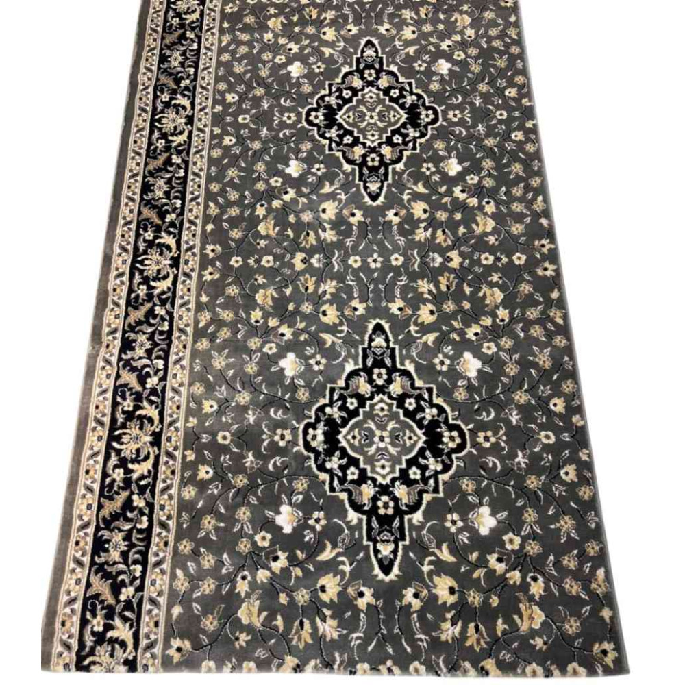 سجاد صلاة محراب تركي 4869C رصاصي مقاس 125*500 سم