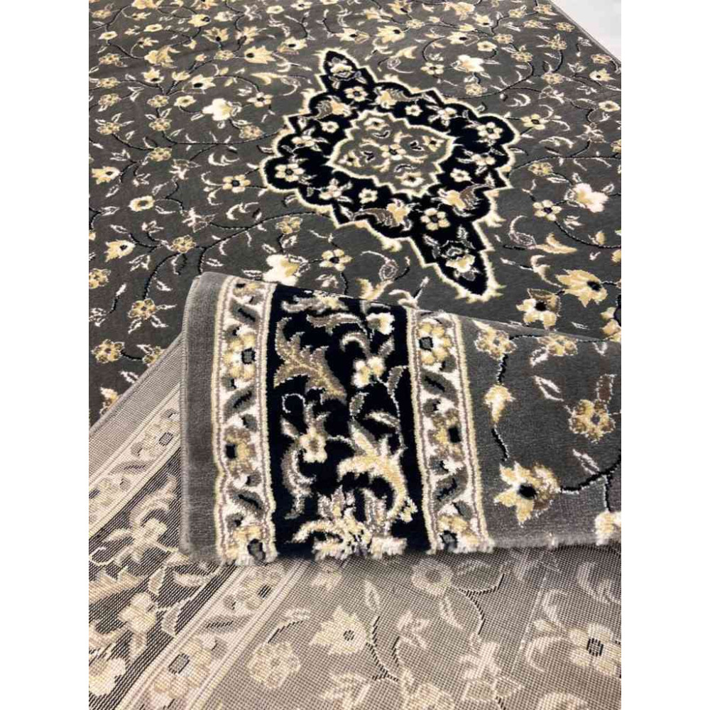 سجاد صلاة محراب تركي 4869C رصاصي مقاس 125*500 سم