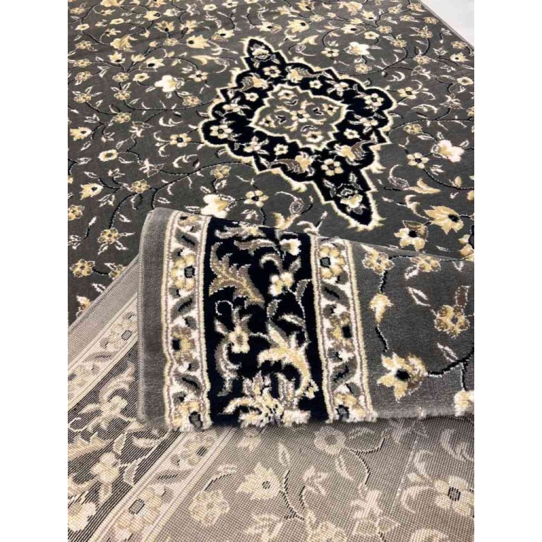 سجاد صلاة محراب تركي 4869C رصاصي مقاس 125*500 سم