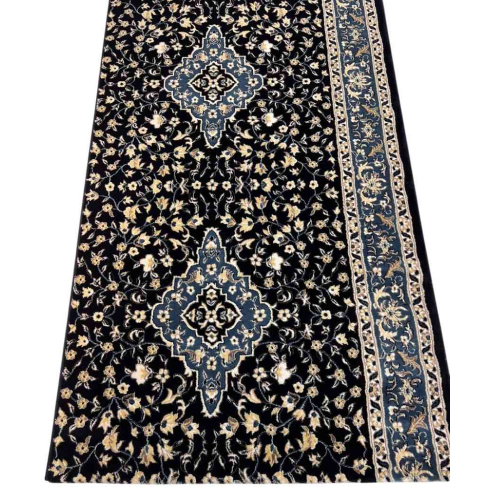 سجاد صلاة محراب تركي 4869C كحلي مقاس 125*500 سم