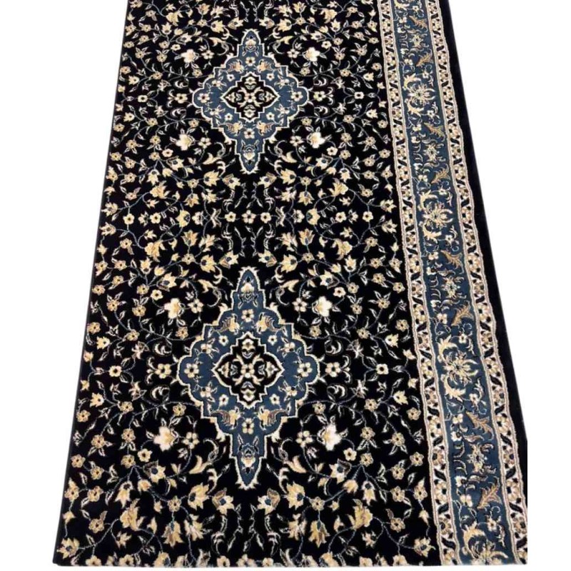 سجاد صلاة محراب تركي 4869C كحلي مقاس 125*1000 سم