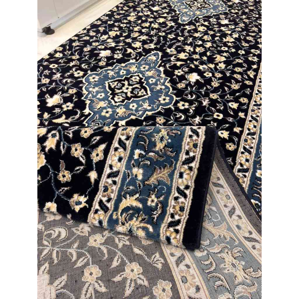 سجاد صلاة محراب تركي 4869C كحلي مقاس 125*500 سم