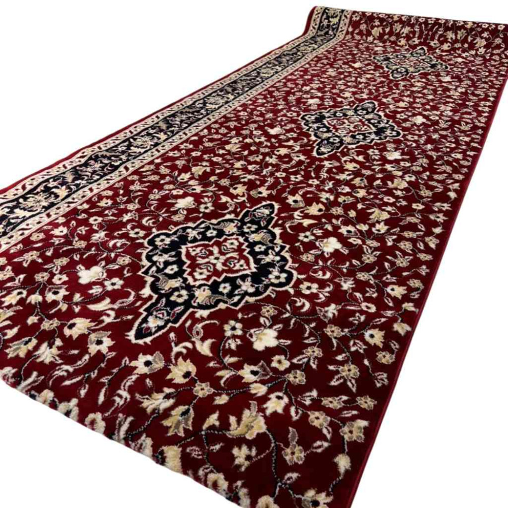 سجاد صلاة محراب تركي 4869C احمر مقاس 125*1000 سم