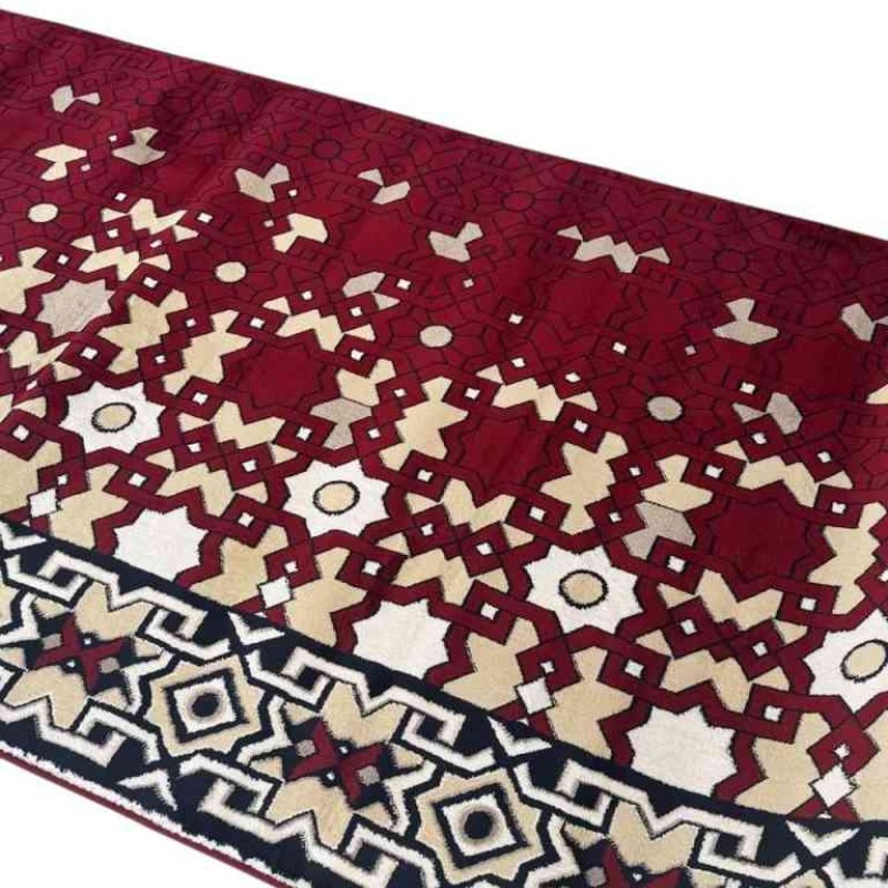 سجاد صلاة المنارة تركي احمر مقاس 125*500 سم