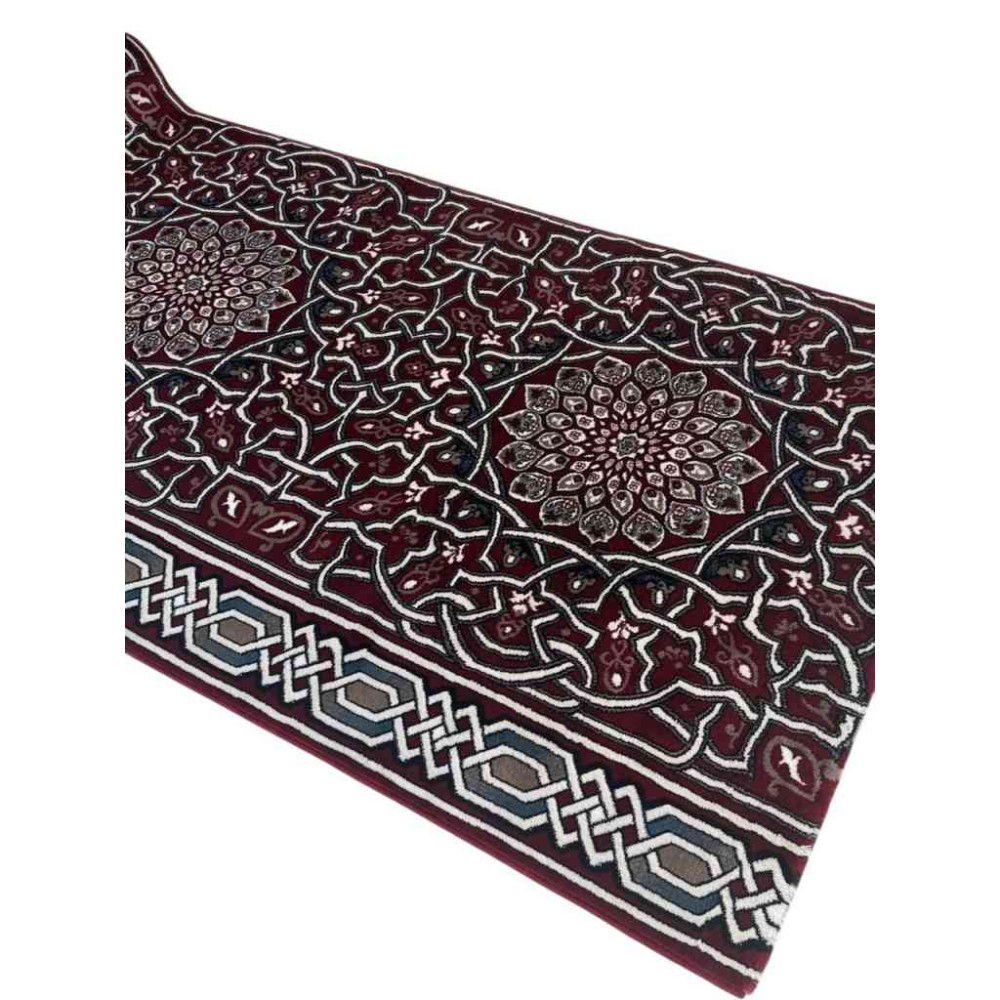 سجاد صلاة اندلس تركي احمر مقاس 125*1000 سم