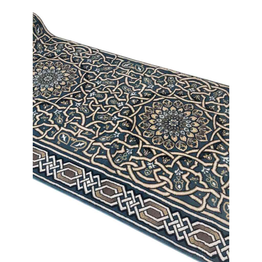 سجاد صلاة اندلس تركي سماوي مقاس 125*500 سم