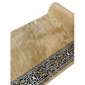 سجاد صلاة مناسك تركي F301A بيج مقاس 125*1000 سم