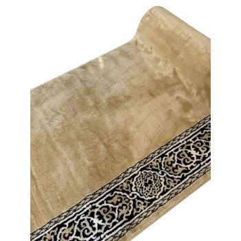 سجاد صلاة مناسك تركي F301A بيج مقاس 125*1000 سم