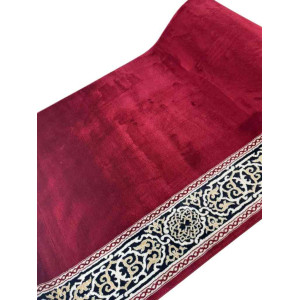 سجاد صلاة مناسك تركي F301A احمر مقاس 125*1000 سم