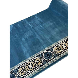 سجاد صلاة مناسك تركي F301A سماوي مقاس 125*500 سم سجاد صلاة مناسك تركي F301A سماوي مقاس 125*500 سم