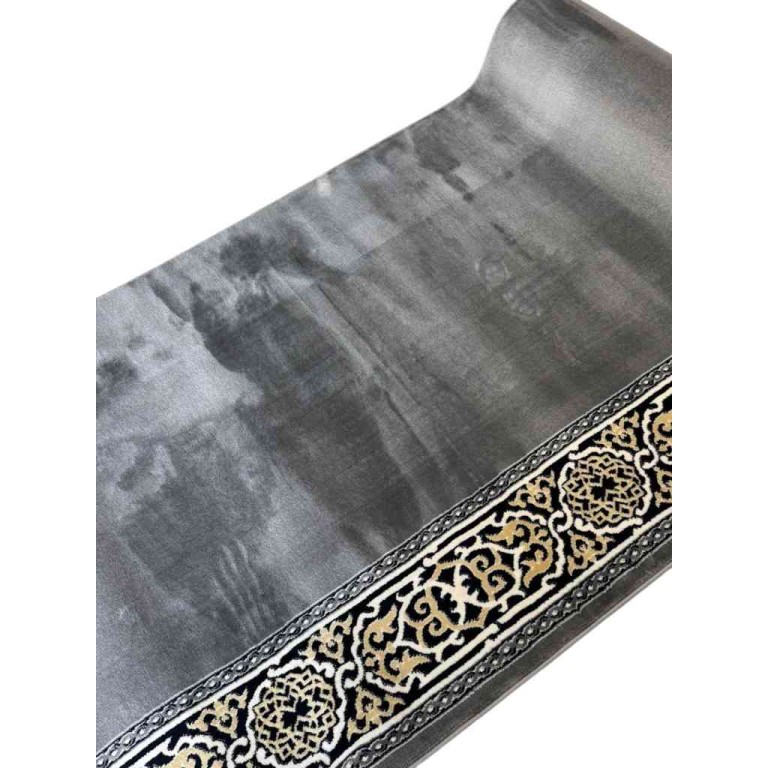 سجاد صلاة مناسك تركي F301A رصاصي مقاس 125*1000 سم