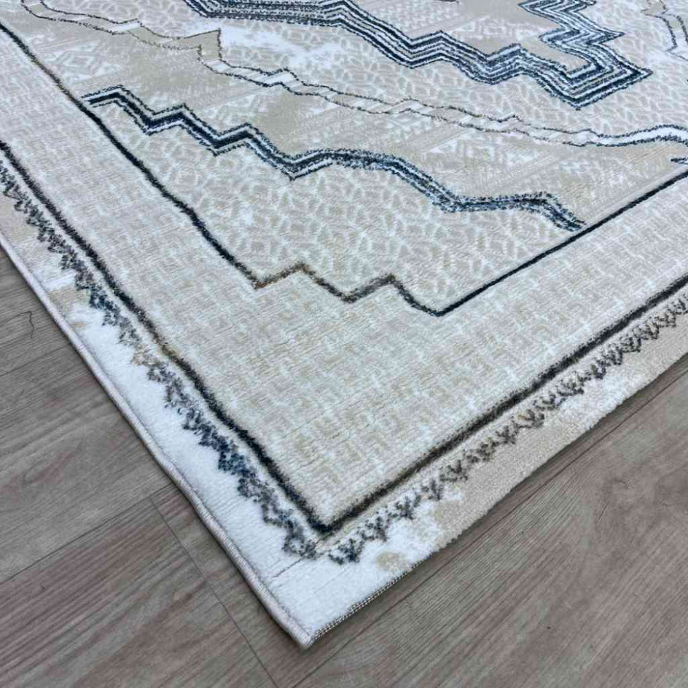 سجاد تركي ميا 11236B بيج سماوي مقاس 80*150