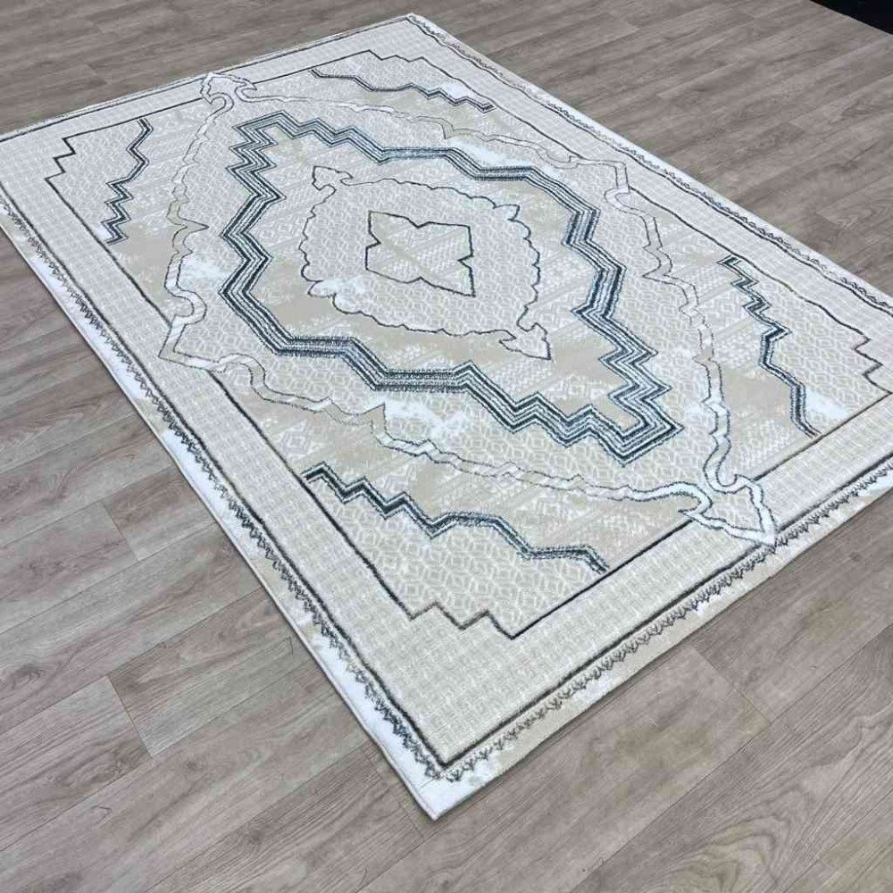 سجاد تركي ميا 11236B بيج سماوي مقاس 80*150