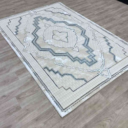 سجاد تركي ميا 11236B بيج سماوي مقاس 80*150 