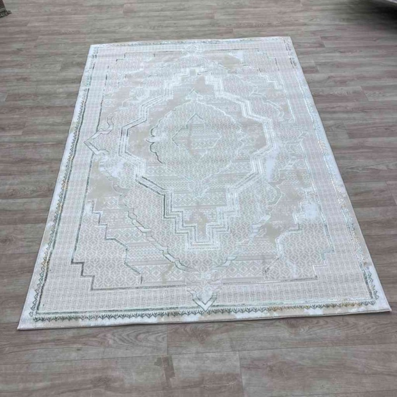 سجاد تركي ميا 11236B بيج اخضرمقاس 80*150