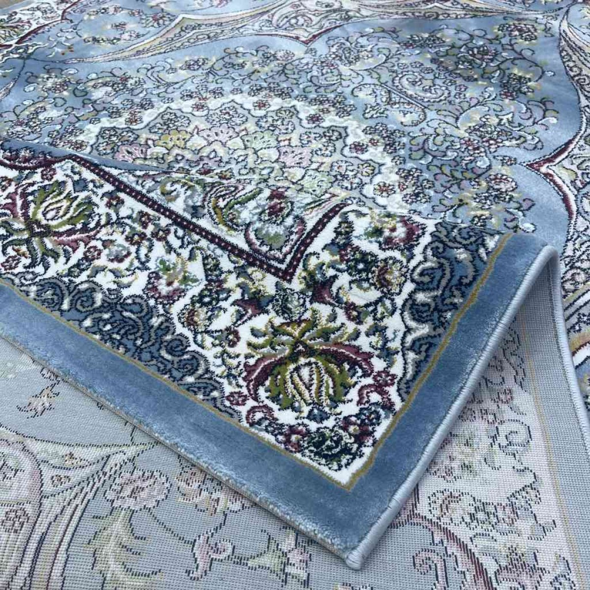 سجاد تركي احلامي كلاسيك سميك ناعم ODT97A سماوي مقاس 200*300 سجاد تركي احلامي كلاسيك سميك ناعم ODT97A سماوي مقاس 200*300