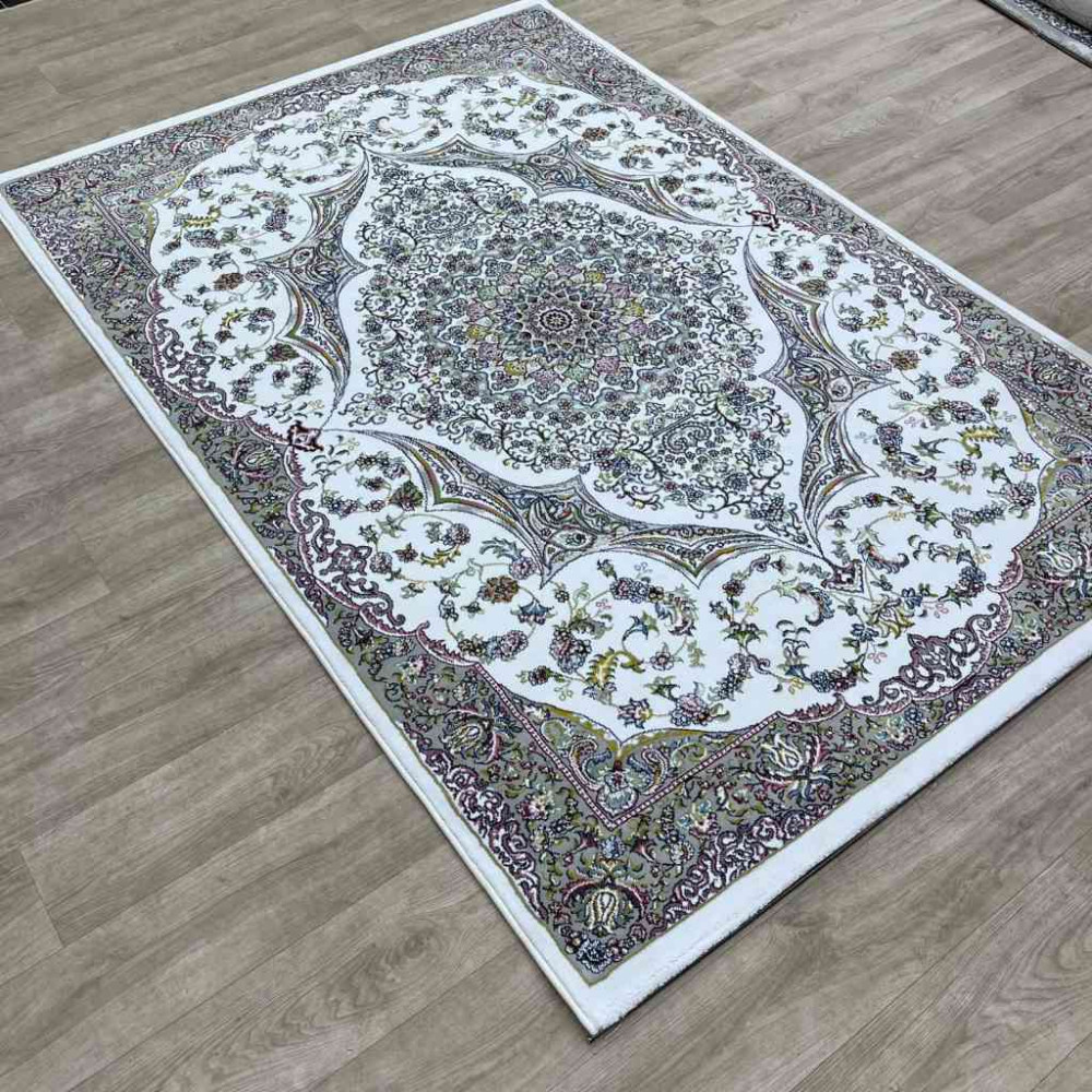 سجاد تركي احلامي كلاسيك سميك ناعم ODT97A ابيض مقاس 100*200