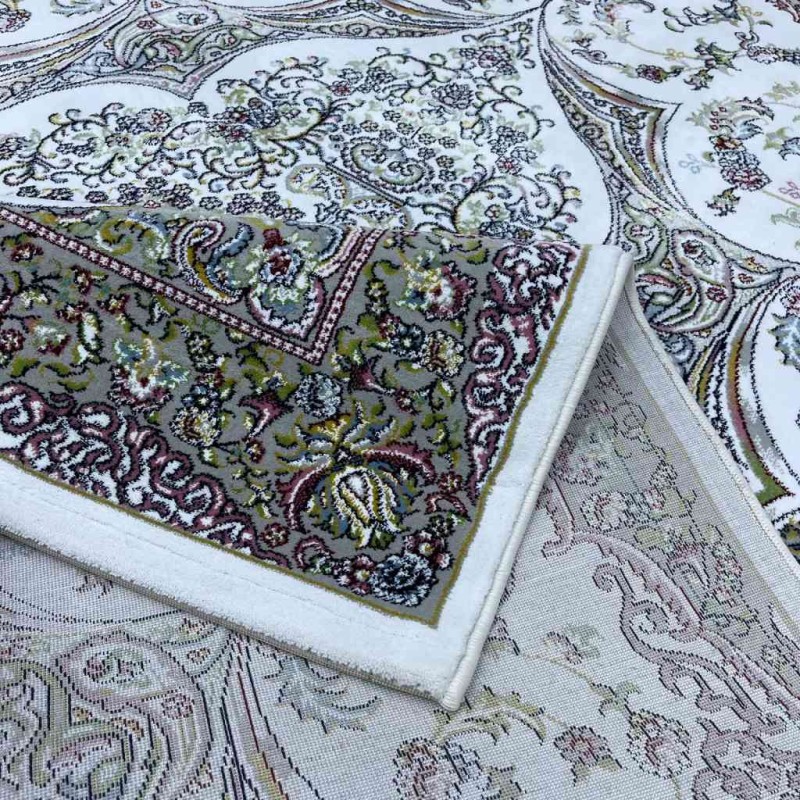 سجاد تركي احلامي كلاسيك سميك ناعم ODT97A ابيض مقاس 100*200
