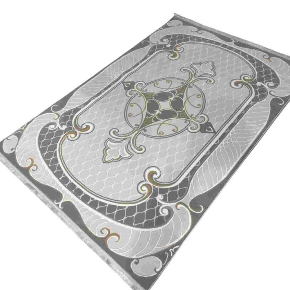 سجاد تركي بيونكلا BN102A كريم رصاصي مقاس 400*600