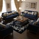 سجاد كلاسيك مالمو تركي S1019 كحلي مقاس 50*80