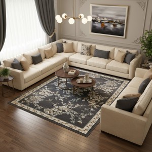 سجاد كلاسيك مالمو تركي S1020 رصاصي مقاس 100*200