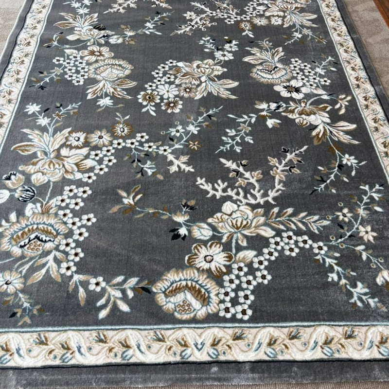 سجاد كلاسيك مالمو تركي S1020 رصاصي مقاس 100*200