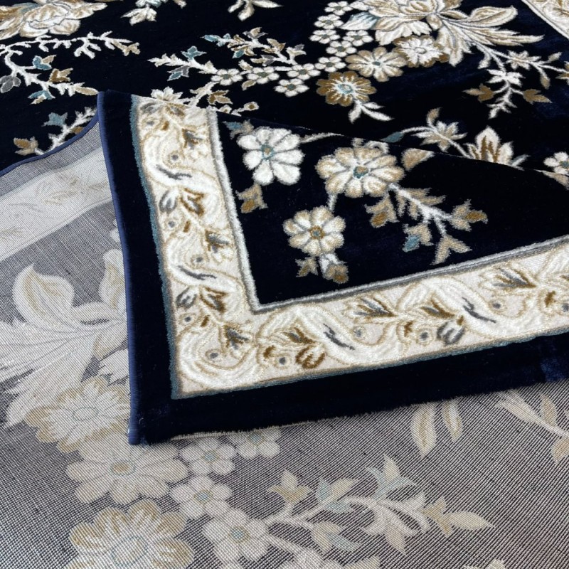 سجاد كلاسيك مالمو تركي S1020 كحلي مقاس 50*80