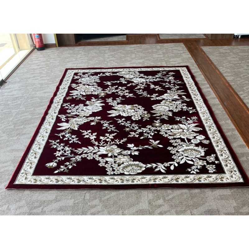 سجاد كلاسيك مالمو تركي S1020 عنابي مقاس 250*350