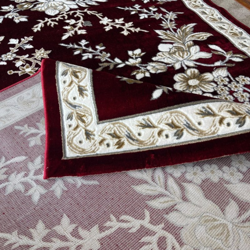 سجاد كلاسيك مالمو تركي S1020 عنابي مقاس 250*350