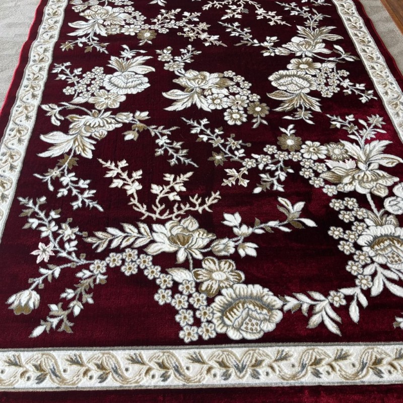 سجاد كلاسيك مالمو تركي S1020 عنابي مقاس 250*350
