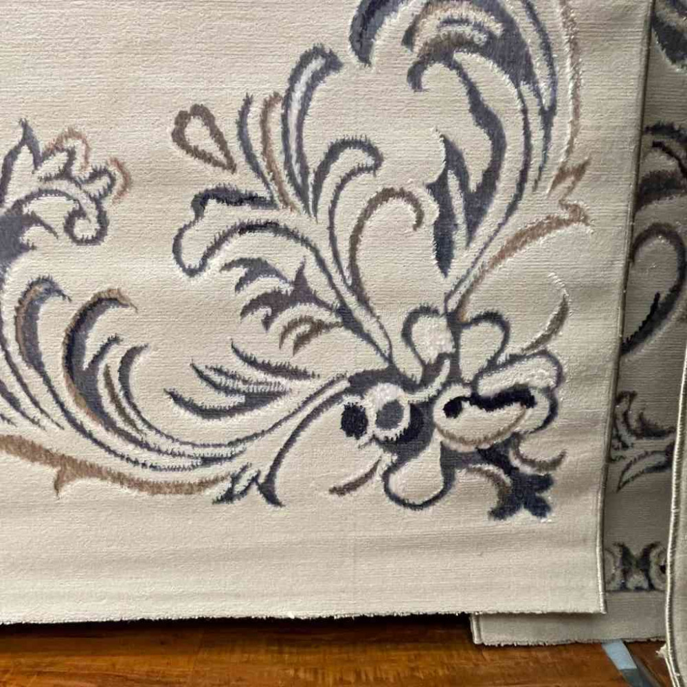 سجاد ميلسا تركي 5072A لون سماوي مقاس 50*80