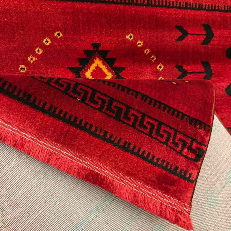 سجاد تركي بخارى سوبر افغاني 07381 احمر مقاس 400*500