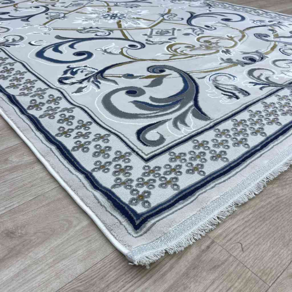 سجاد شرقي تاج نقش ايراني تركي 36023A رصاصي فاتح مقاس  250*350