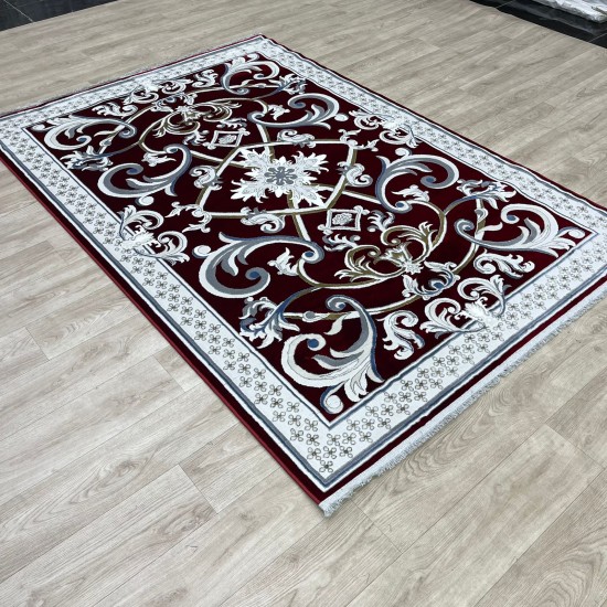 Taj Iranian Turkish Engraving Oriental Rug 36023A red Size 250*350 Taj Iranian Turkish Engraving Oriental Rug 36023A red Size 250*350