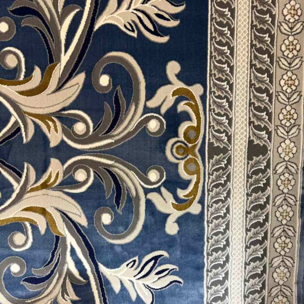 سجاد تركي تاج 8 38318A سماوي مقاس 80*150 سجاد تركي تاج 8 38318A سماوي مقاس 80*150