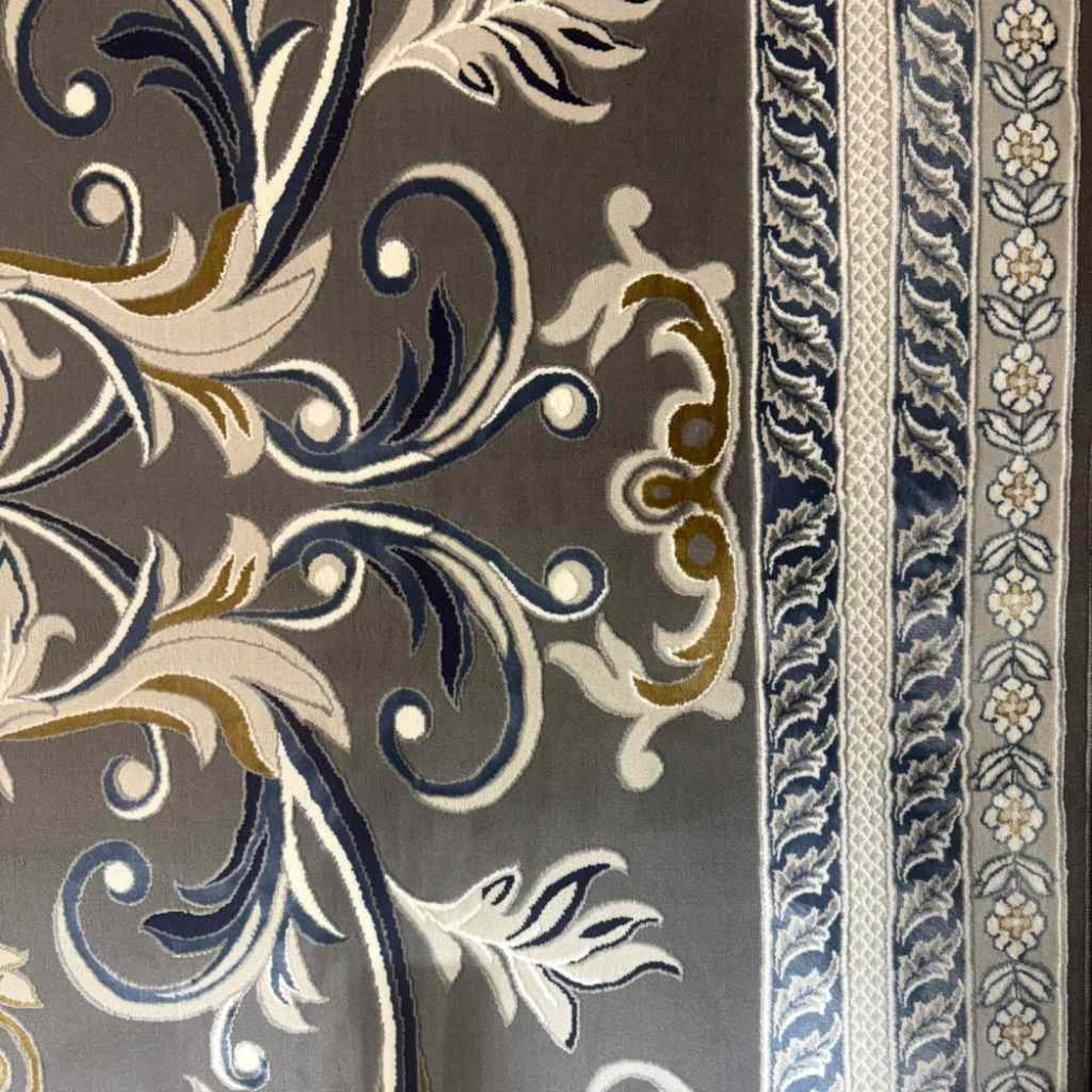 سجاد تركي تاج 8 38318A رصاصي مقاس 50*80 سجاد تركي تاج 8 38318A رصاصي مقاس 50*80