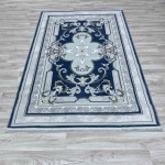 سجاد تركي سيرينتي نشقه ايراني 36235 سماوي مقاس 150*220