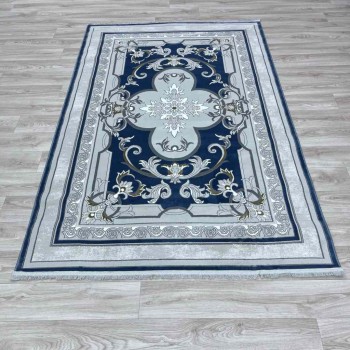 سجاد تركي سيرينتي نشقه ايراني 36235 سماوي مقاس 250*350