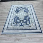 سجاد تركي سيرينتي نشقه ايراني 36235 سماوي مقاس 150*220