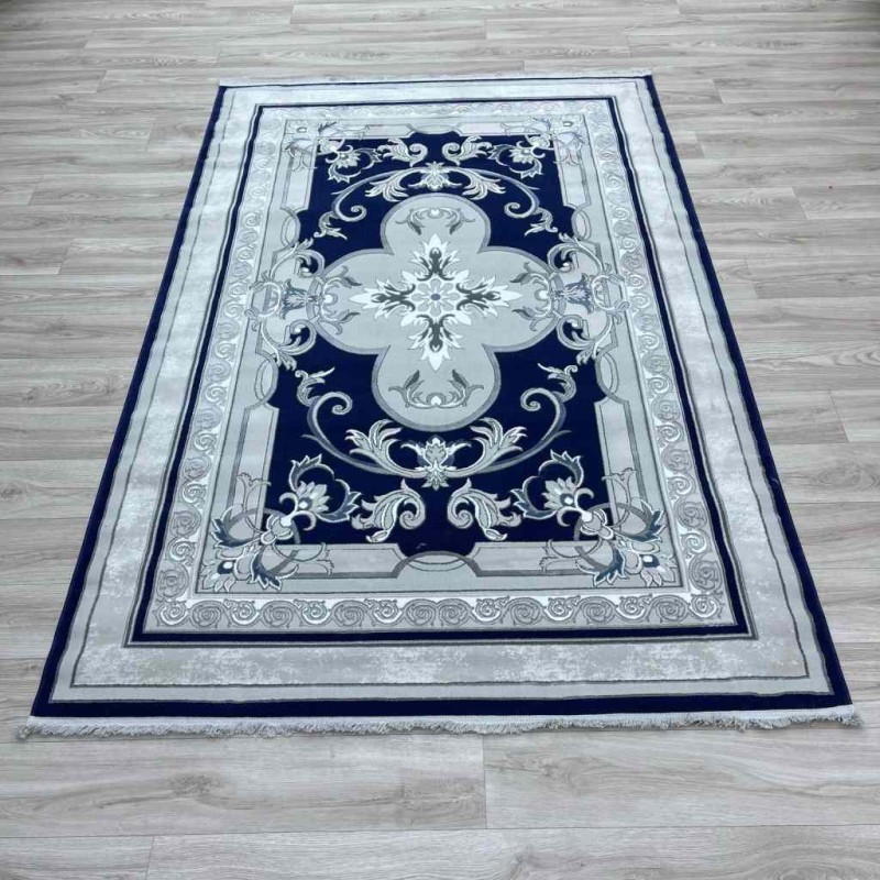 سجاد تركي سيرينتي نشقه ايراني 36235 كحلي مقاس 300*400