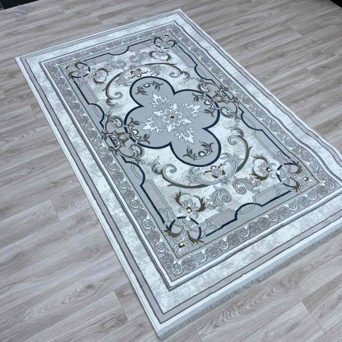 سجاد تركي سيرينتي نشقه ايراني 36235 كريم كريم مقاس  250*350