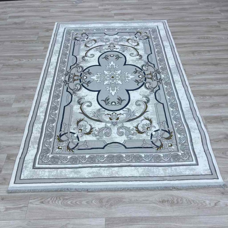 سجاد تركي سيرينتي نشقه ايراني 36235 كريم كريم مقاس  250*350
