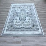 سجاد تركي سيرينتي نشقه ايراني 36235 كريم كريم مقاس  250*350